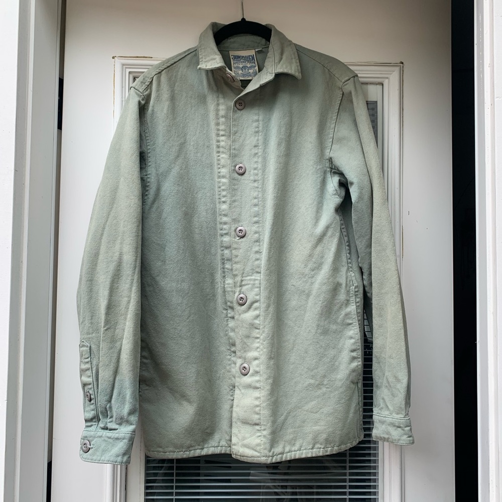 Jungmaven Coach Jacket in clay green